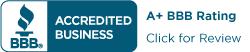 BBB Accredited Business A+ Rating